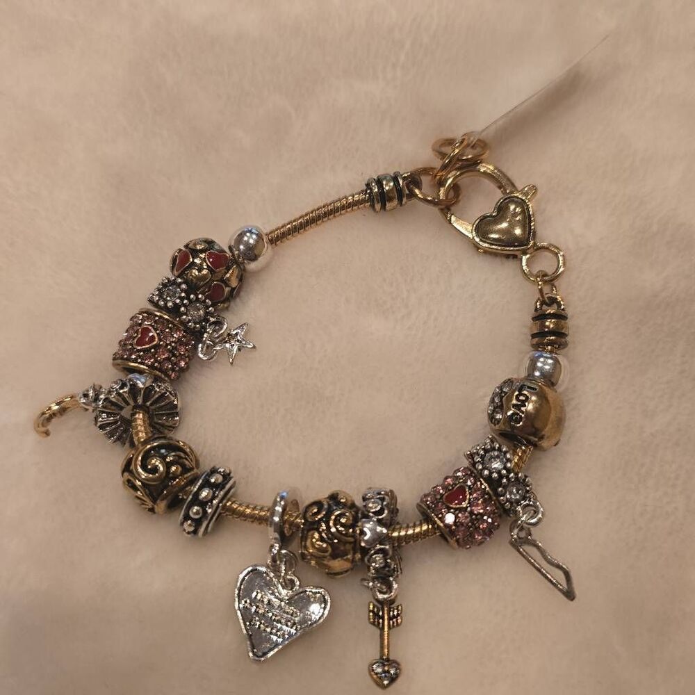 Landau, I Love You to the Moon and Back Charm Bracelet, NWT